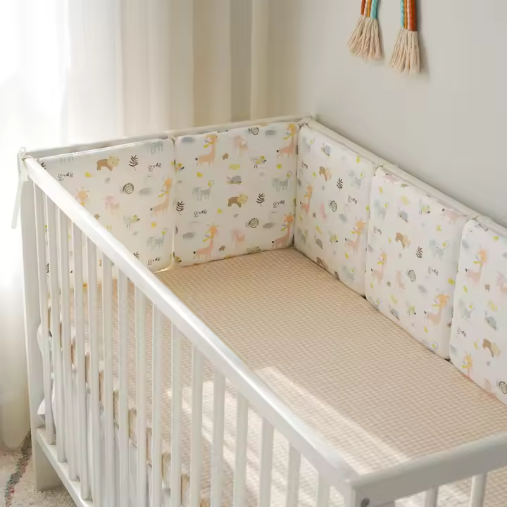 LALA - Cuna de Bebe envolvent ropa de Cama para recien nacidos Gasa animales de Granja 30*30*6 Pieza Entra Lavado, - 1