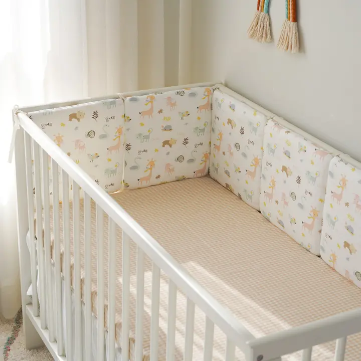 LALA - Cuna de Bebe envolvent ropa de Cama para recien nacidos Gasa animales de Granja 30*30*6 Pieza Entra Lavado, - 1