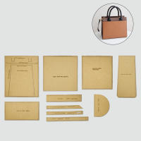 YOMDID 10PCS Plantillas De Papel Kraft Para Bolsos Cruzados De Hombro Y Tote DIY Moldes De Bricolaje Para Cuero Hecho a Mano Suministros De Manualidades - details 7