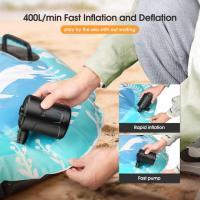 Bomba de Aire Eléctrica,5200 mAh Bathería Recargable, para Piscina Infantil,Mini Bomba de Aire Eléctrica with 3 Boquillas de Aire - details 4