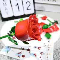 3PCS Regalo De Rosas Eternas Para Parejas Juguete De Construcción De Bloques Decorativo Personalizado Para Niñas Bloques De Plástico Irregular Para Adultos - details 2