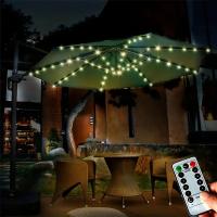 Luz De Paraguas Con Control Remoto Y 8 Modos Operada Por Batería Impermeable Para Decoración De Jardín Patio Courtyard - details 4