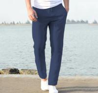 Pantalones De Lino Y Algodón Para Hombre Joggers Camisetas De Calle Transpirables De Color Sólido Verano Suéteres Suelto 5XL - details 9