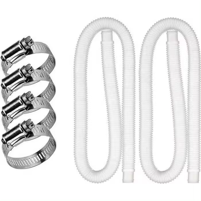 Manguera de repuesto para piscina Intex de 32 mm y 1,5 m con 4 abrazaderas, resistente a fugas - 1