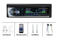 Reproductor Multimedia Para Coche 1 DIN JID-520 Bluetooth FM Estéreo Con Control Remoto MP3 De 12V Radio De Automóvil - details 12