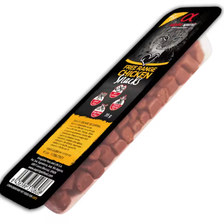 Alpha Spirit Snacks para Gato sabor Ave de Corral – Pack 16x35 g - 1