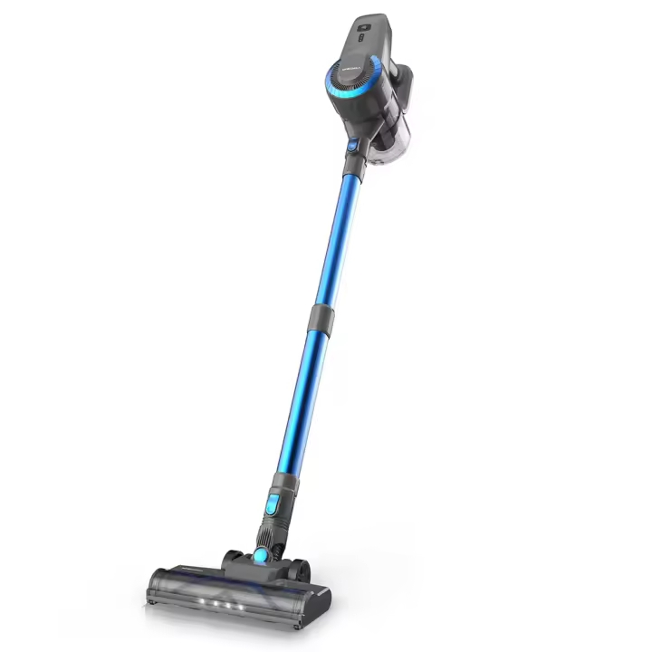 Aspiradora Sin Cable YISORA N300, Succión Potente de 20kPa, Recipiente de Polvo de 0.8L, Batería de 2200mAh, Hasta 40 minutos de Autonomía, 2 Modos de Limpieza, menor que 70dB, Ultra Ligera, Azul - 1