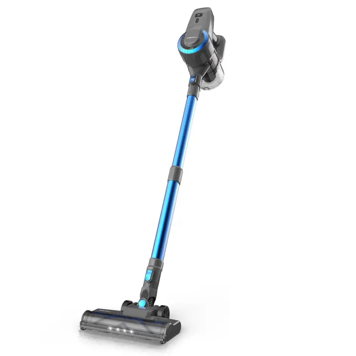 Aspiradora Sin Cable YISORA N300, Succión Potente de 20kPa, Recipiente de Polvo de 0.8L, Batería de 2200mAh, Hasta 40 minutos de Autonomía, 2 Modos de Limpieza, menor que 70dB, Ultra Ligera, Azul - 1
