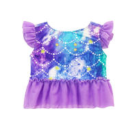 3PCS Traje De Sirena Para Niñas Traje De Baño Princesa Conjunto De Natación Polyester Elastane Estilo Mermaid Summer Swimable - details 25