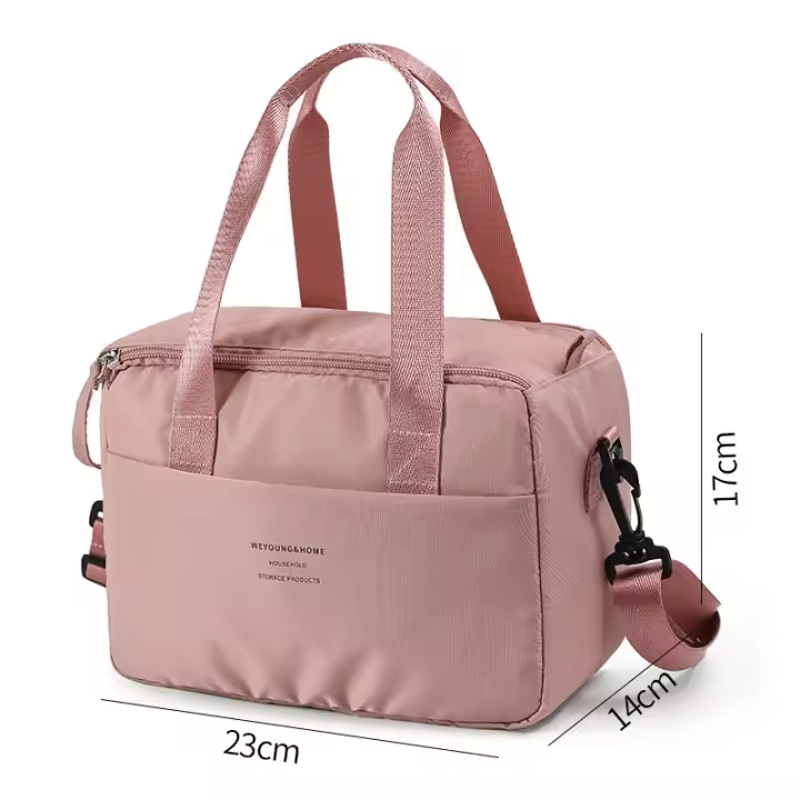 Portable Lunch Bag For Women Thermal Insulated Lunch Box Tote Cooler Handbag Waterproof Bento Pouch Offi Food Shoulder Bags - 1