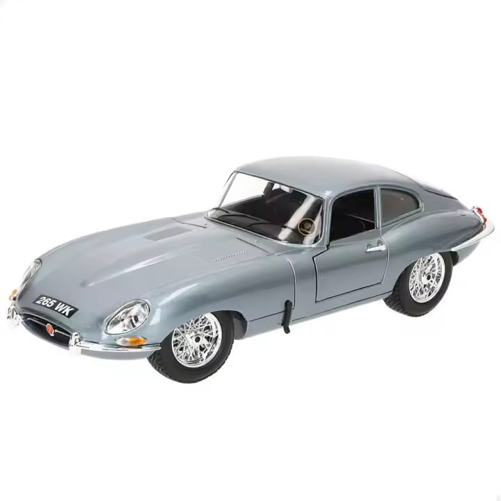 Bburago Coche Jaguar E-type Coupé 1961 1:18 Plateado - 1