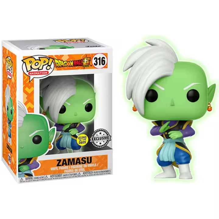 Funko pop dragon ball super zamasu glow in the dark brillo en la oscuridad exclusivo 26634 - 1