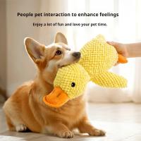 Juguete De Perro En Forma De Pato Peluche Que Silba Juguete Duradero Para Chupar Y Jugar Interactivo Para Cachorros Y Perros Pequeños Y Grandes - details 0