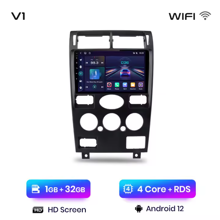 Junsun Android 13 Radio Coche para Ford Mondeo 3 2000 - 2007 Inalámbrico CarPlay Android Auto AI Voice 2 din Pantalla Coche Android Auto Multimedia Navegación GPS Auto radio - 1