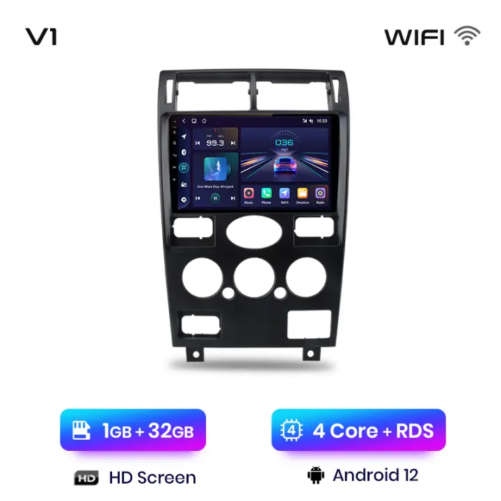 Junsun Android 13 Radio Coche para Ford Mondeo 3 2000 - 2007 Inalámbrico CarPlay Android Auto AI Voice 2 din Pantalla Coche Android Auto Multimedia Navegación GPS Auto radio - 1