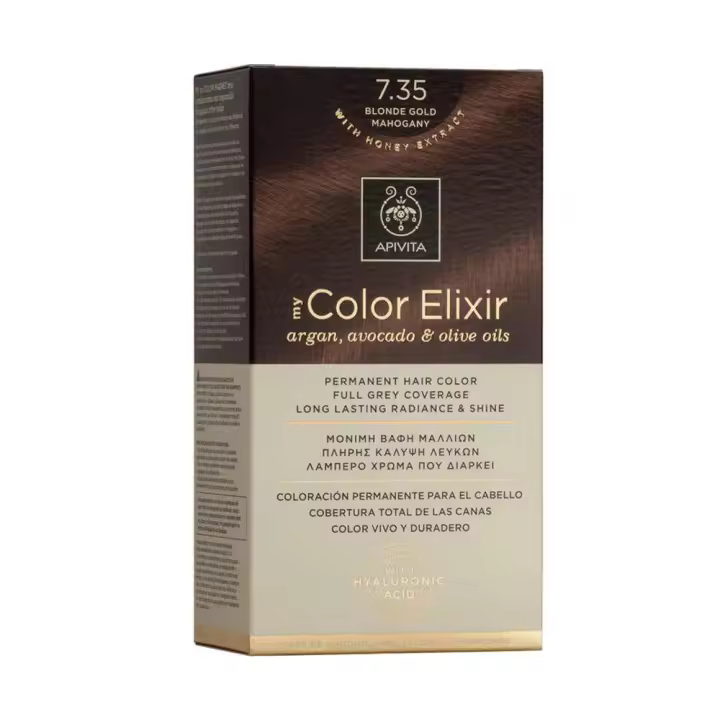 Apivita Tinte 7.35 Blonde Gold Mahogany - 1