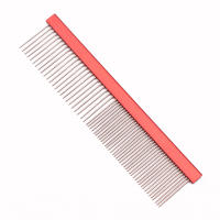 Cepillo De Aseo Para Mascotas Con Mango De Aluminio Profesional Para Perros Y Gatos Cuidado Del Pelaje Color Azul Rosa Rojo Negro Oro - details 10