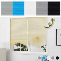 Cortinas De Papel Pliegue 90x150cm Para Ventanas Negras Blindaje Interior Doble Capa Sin Control Inteligente Material CRYSTAL - details 0