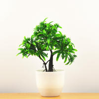 Planta Artificial De Bonsái Pequeña Para Decoración De Hogar Y Hotel Arbol Falso De Flores Fake Plants Potted Ornaments Para Baño Y Jardín DIY - details 15