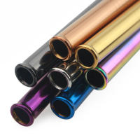 1Pcs Tenacilla De Acero Inoxidable Reutilizable Para Bebidas Ancho 12mm Set De Tenacillas De Metal Para Té De Burbujas Con Cepillo De Limpieza - details 3