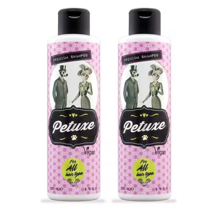 Champú para Perros y Gatos Petuxe Cosmetics  Vegano para Mascotas Ph Neutro con Aceite de Oliva Ecológico - 100 Ml (pack 2 Unidades) - 1