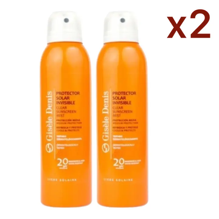 OFERTA DUPLO GISELE DENIS PROTECTOR SOLAR SPRAY INVISIBLE SPF 20 RESISTENTE AL AGUA 200 ml - 1