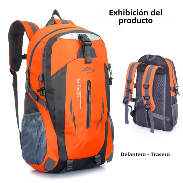 SOMY Mochila clásica de viaje para hombre, bolsa impermeable para ordenador portátil, senderismo, mochila escolar deportiva, nailon, para exteriores - 1