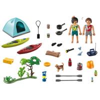PLAYMOBIL (71425) camping con hoguera, acampada, piragüismo y fogata en la naturaleza, Family Fun - details 1