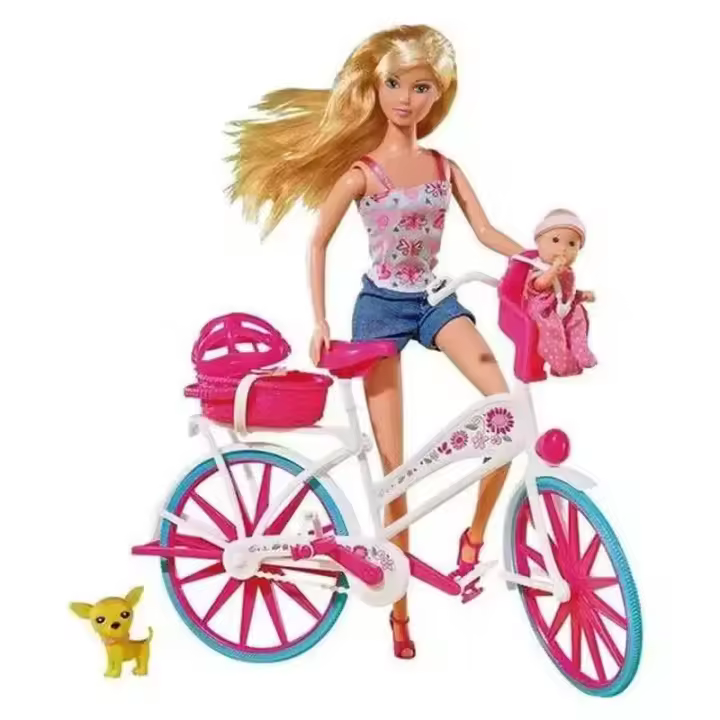 Muñeca Steffi Love con su bicicleta 105739050 SIMBA - 1