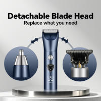 Dispositivo De Eliminación De Pelo Eléctrico Tres En Uno Recargable Por USB Con Pantalla Digital LED Para Hombres - details 3