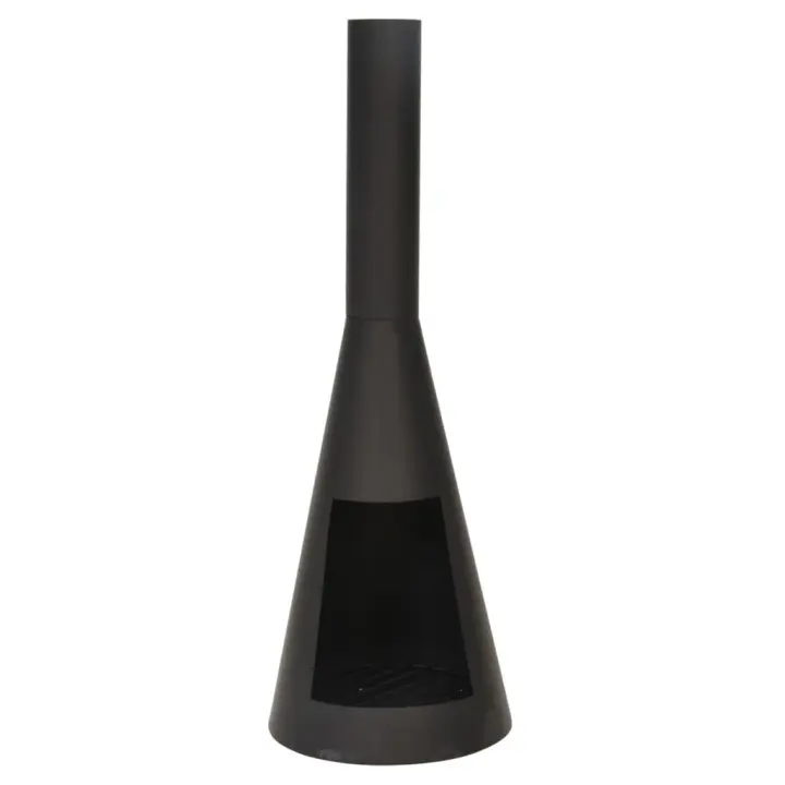 ProGarden Chimenea con tubo Ambient negro 100 cm - 1