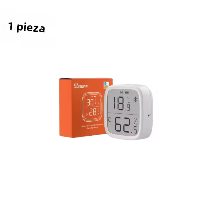 Sensor De Temperatura Y Humedad Zigbee 3.0 SONOFF SNZB-02D Con Pantalla LCD Monitoreo En Tiempo Real Con Ewelink Compatible Con Alexa Y Google Home - 1