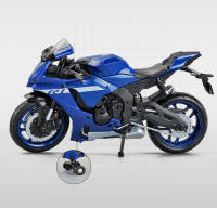 Modelo De Motocicleta Yamaha YZF-R1M a Escala 1/12 En Aleación De Zinc Simulación De Metal Para Colección Y Decoración Juguete Para Niños Regalo Azul Blanco Negro - details 3
