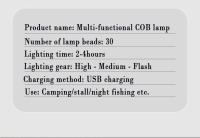 Lámpara Portátil LED Multifuncional MINI Recargable Con Base Magnética Para Acampar Excursionismo Emergencias En Tienda De Campaña - details 6