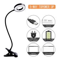 - Lámpara Flexo Led Negro NICE 9W con Pinza y 3 Temperaturas de Luz 3000-4000-6500K para Escritorio, Estantería o Mueble, Cable USB Incluido - Iluminación Ajustable y Diseño Moderno - details 3