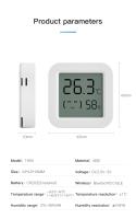 Sensor De Temperatura Y Humedad Mini Con Pantalla LCD Compatible Con APP Bluetooth Control Remoto Termómetro Y Higrómetro Tuya - details 1