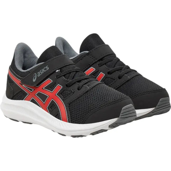 Zapatillas Asics Jolt 4 Ps Negro Rojo Fiery 1014A299-008 Running Niño Niña - 1