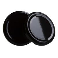 12 Tapas metálicas de 77 mm de diámetro + 12 Etiquetas para Botes herméticos de Cristal, Tapas de Repuesto para tarros de Vidrio MundoTarros de 450 ml - details 1