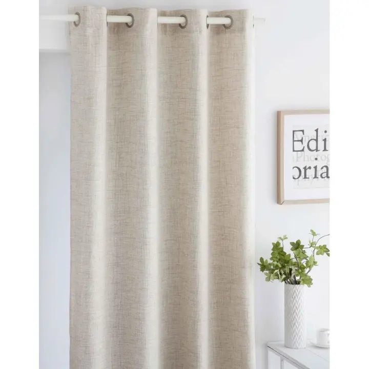 Cortina IM Alaia Color Beige, 140x270 cm, 100% poliéster, Fun&Deco - 1