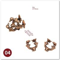 Juego De Rompecabezas Mágico De Metal Clásico IQ Juguete Estimulante Para Cerebro Desafío Inteligente Regalo Divertido Para Niños Y Adultos - details 3