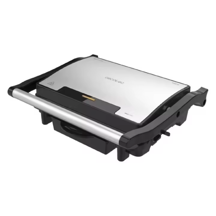 Cecotec Parrilla Eléctrica Rock'nGrill Rapid, Plancha y Sandwichera, 1500W, 24,5 x 17,3 cm, Revestimiento RockStone - 1