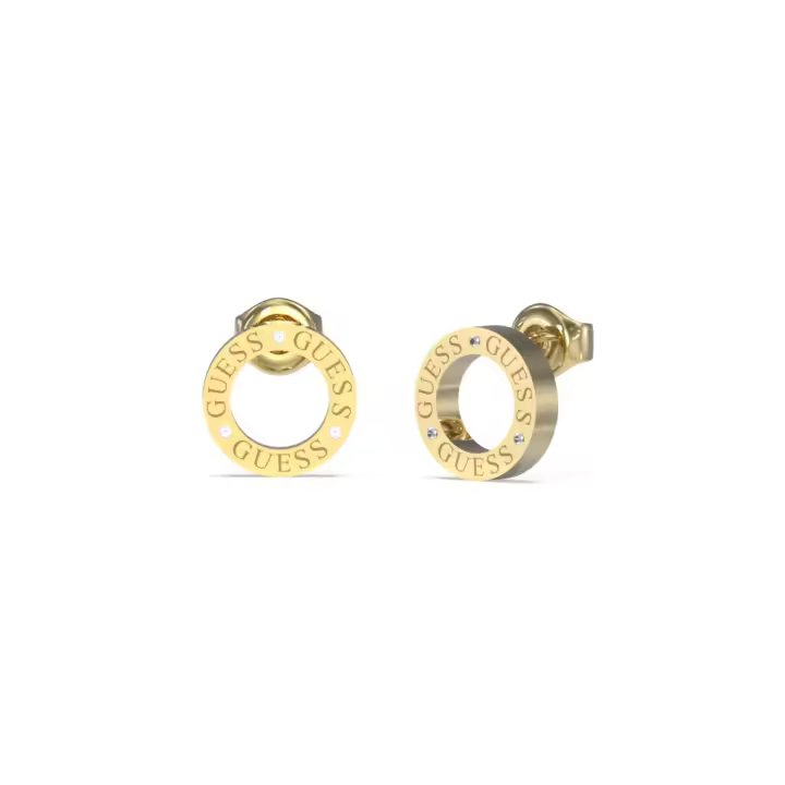PENDIENTES GUESS MUJER CIRCLE LIGHTS DORADOS - 1