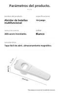 Abrepuertas Multifuncional Magnético Para Botellas Y Latas Herramienta De Cocina Práctica Accesorio De Barra Hecho De Acero Inoxidable - details 11