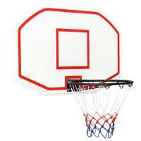 vidaXL Tablero de baloncesto polietileno 109x71x3 cm aro de baloncesto Color Blanco,  Negro, y mas - details 0