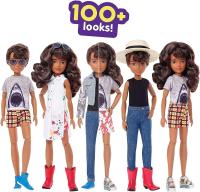 Creatable World ,Figura Unisex, muñeco inclusivo articulado, pelucas castañas con rizos y accesorios Mattel GGT68 - details 6