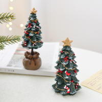 Adornos De Navidad En Resina Miniatura Para Decoración De Escritorio Árbol De Navidad Regalos Modernos Estilo Inicial - details 2