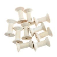 10PCs Bobines Vacías De Madera Para Hilo Y Alambre De 47mmx31mm Para Tratamiento De Textiles Y Bordado - details 1