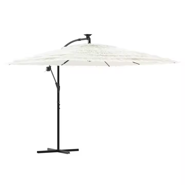 Sombrilla de Jardín con postes de Maple Blanca 269x269x235 cm - 1