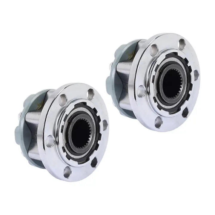 2 piezas 28 dientes Coche Rueda para embryue bloqueo Hub 4WD System ACUADOR para Mitsubishi para Pajero L200 - 1
