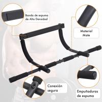 Barra dominadas, Estante Puerta, Entrenador Cuerpo, Entrenador Multifuncional, Utilizar sin taladrar, Dispositivo Entrenamiento hogar Oficina, Barra Flexiones, Adecuado Diversos Ejercicios - details 1